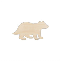 Badger Wood Craft Shape – Laser Cut Baltic Birch Unfinished DIY Wood Art Supplies ANML11 - The Wood Shape Store