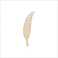 Feather Wood Craft Shape - Laser Cut Baltic Birch Unfinished DIY Wood Art Supplies XTR62 - The Wood Shape Store