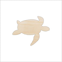 Sea Turtle Wood Craft Shape - Laser Cut Baltic Birch Unfinished DIY Wood Art Supplies SEA67 - The Wood Shape Store