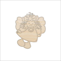 Angel Wood Craft Shape - Laser Cut Baltic Birch Unfinished DIY Wood Art Supplies XMS16 - The Wood Shape Store