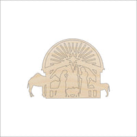 Nativity Wood Craft Shape - Laser Cut Baltic Birch Unfinished DIY Wood Art Supplies XMS248 - The Wood Shape Store