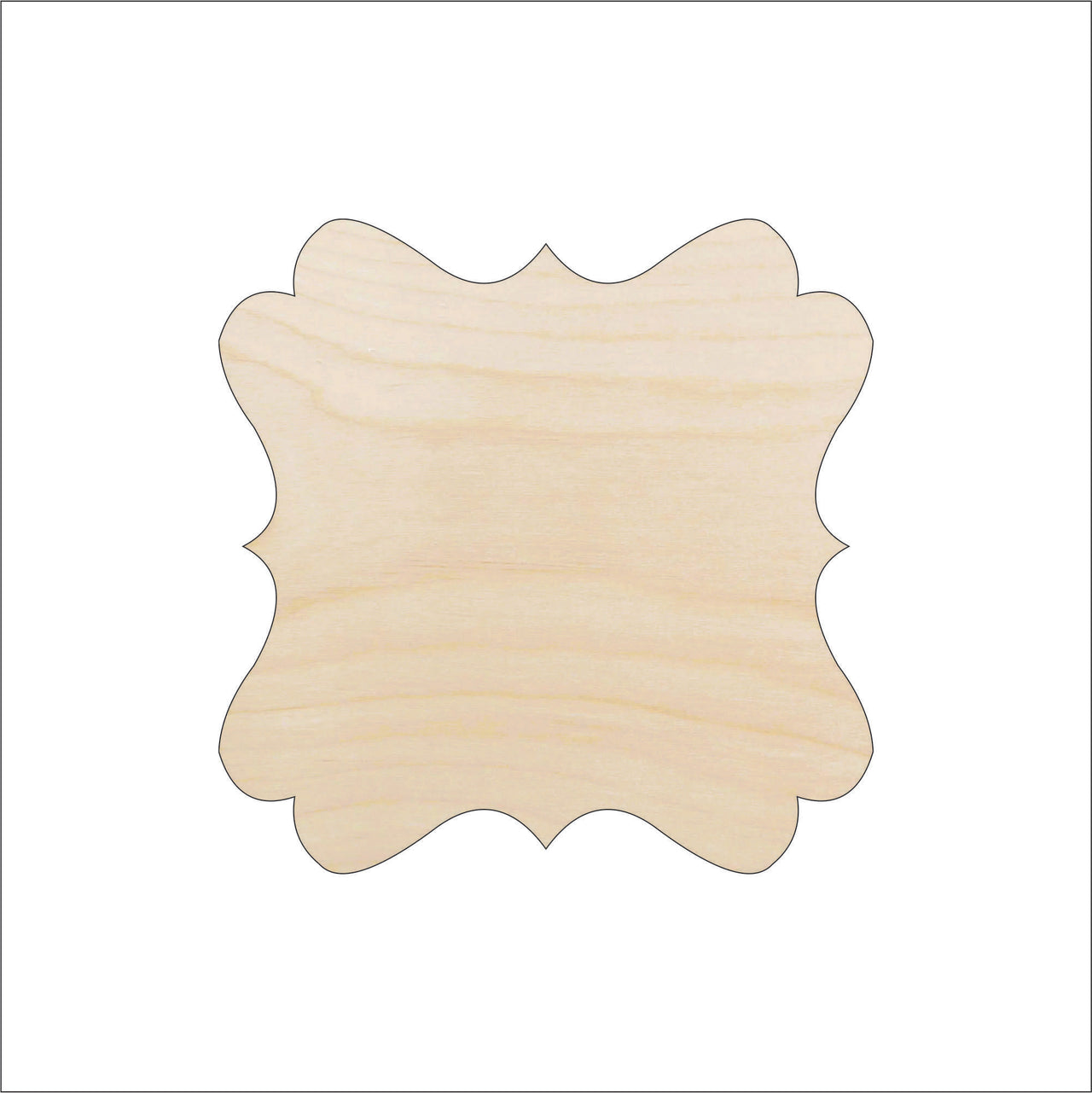 Plaque Wood Craft Shape - Laser Cut Baltic Birch Unfinished DIY Wood Art Supplies BSC26 - The Wood Shape Store