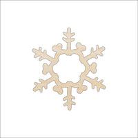 Snowflake Wood Craft Shape - Laser Cut Baltic Birch Unfinished DIY Wood Art Supplies SNW25 - The Wood Shape Store