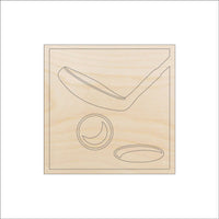 Golf Wood Craft Shape - Laser Cut Baltic Birch Unfinished DIY Wood Art Supplies SPT248 - The Wood Shape Store