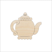 Teapot Wood Craft Shape - Laser Cut Baltic Birch Unfinished DIY Wood Art Supplies FOD5 - The Wood Shape Store