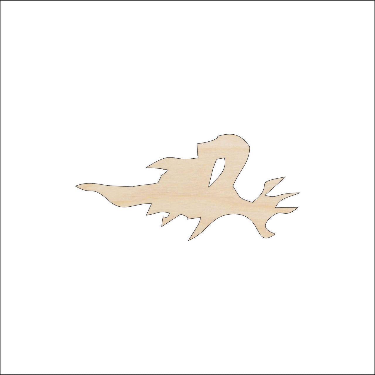 Ghost Wood Craft Shape - Laser Cut Baltic Birch Unfinished DIY Wood Art Supplies FAL166 - The Wood Shape Store