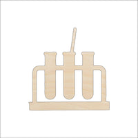 Test Tubes Wood Craft Shape - Laser Cut Baltic Birch Unfinished DIY Wood Art Supplies SNC3 - The Wood Shape Store
