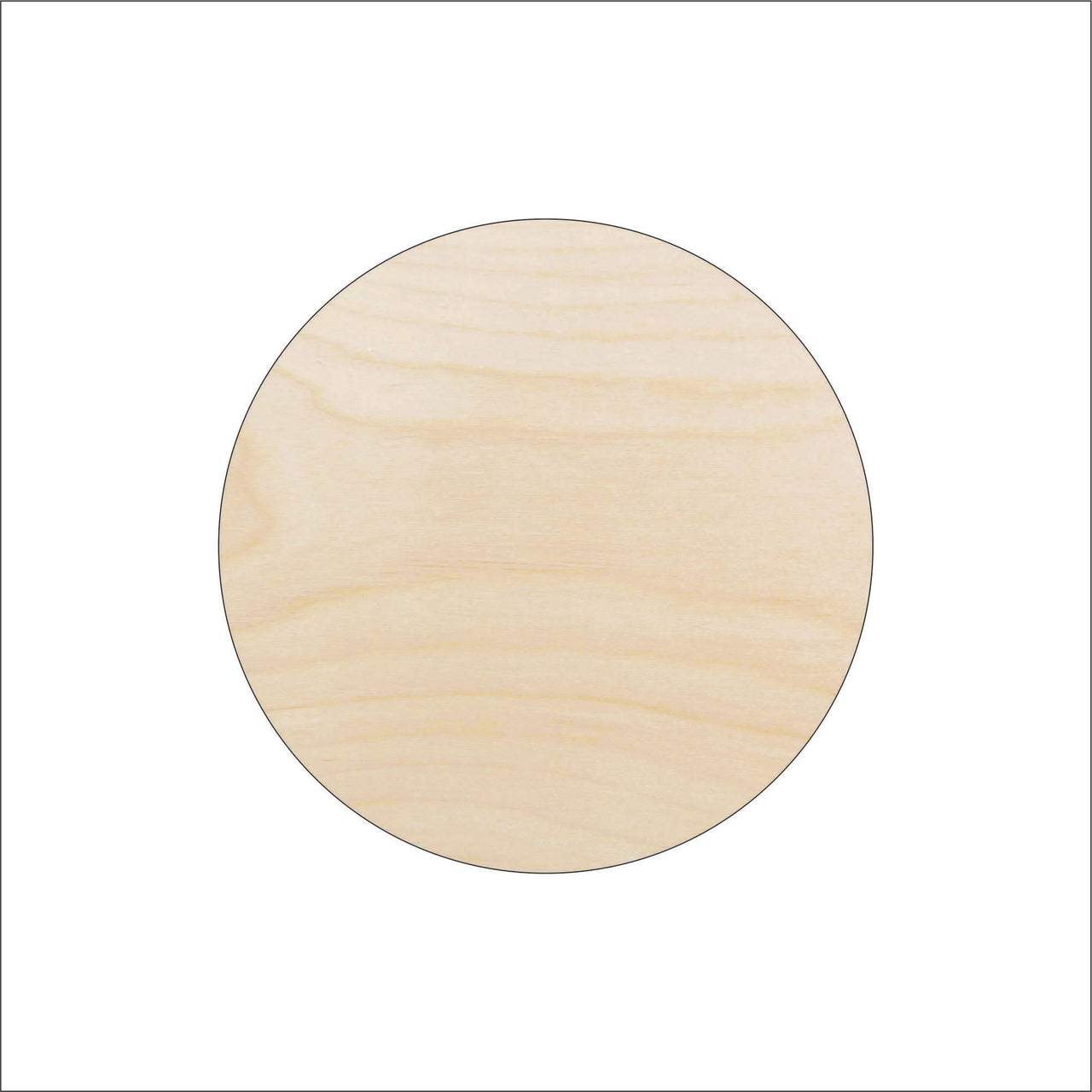 Circle Wood Craft Shape - Laser Cut Baltic Birch Unfinished DIY Wood Art Supplies BSC19 - The Wood Shape Store