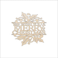 Christmas Wood Craft Shape - Laser Cut Baltic Birch Unfinished DIY Wood Art Supplies XMS257 - The Wood Shape Store