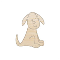 Dog Wood Craft Shape - Laser Cut Baltic Birch Unfinished DIY Wood Art Supplies DOG56 - The Wood Shape Store