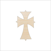 Cross Wood Craft Shape - Laser Cut Baltic Birch Unfinished DIY Wood Art Supplies REL78 - The Wood Shape Store