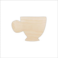 Coffee Cup Wood Craft Shape - Laser Cut Baltic Birch Unfinished DIY Wood Art Supplies FOD97 - The Wood Shape Store