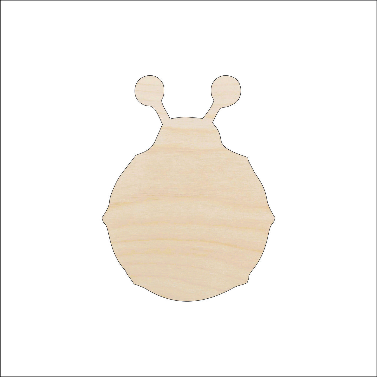 Ladybug Wood Craft Shape - Laser Cut Baltic Birch Unfinished DIY Wood Art Supplies BUG65 - The Wood Shape Store