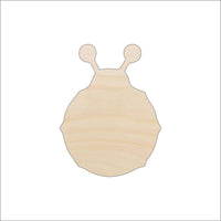 Ladybug Wood Craft Shape - Laser Cut Baltic Birch Unfinished DIY Wood Art Supplies BUG65 - The Wood Shape Store