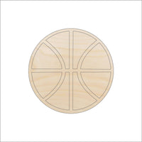Basketball Wood Craft Shape - Laser Cut Baltic Birch Unfinished DIY Wood Art Supplies SPT239 - The Wood Shape Store