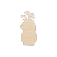 Golf Bag Wood Craft Shape - Laser Cut Baltic Birch Unfinished DIY Wood Art Supplies SPT121 - The Wood Shape Store