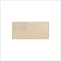 United s Flag Wood Craft Shape - Laser Cut Baltic Birch Unfinished DIY Wood Art Supplies USA23 - The Wood Shape Store