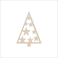Tree Wood Craft Shape Laser Cut Out and Unfinished DIY Craft Supply TRE133 - The Wood Shape Store