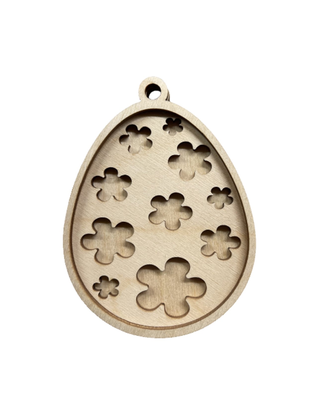 Easter 3D Laser Cut Ornament – Baltic Birch Wood Craft Supplies | DIY Wood Ornament Kit ES58 - The Wood Shape Store