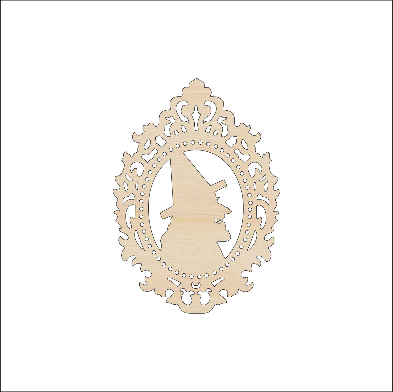 Witch Wood Craft Shape - Laser Cut Baltic Birch Unfinished DIY Wood Art Supplies FAL28 - The Wood Shape Store