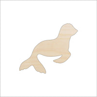 Seal Wood Craft Shape – Laser Cut Baltic Birch Unfinished DIY Wood Art Supplies ANML1 - The Wood Shape Store