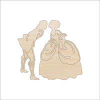 Vintage Couple Wood Craft Shape - Laser Cut Baltic Birch Unfinished DIY Wood Art Supplies PPL7 - The Wood Shape Store