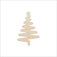 Tree Wood Craft Shape - Laser Cut Baltic Birch Unfinished DIY Wood Art Supplies XMS176 - The Wood Shape Store