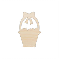 Easter Basket Wood Craft Shape - Laser Cut Baltic Birch Unfinished DIY Wood Art Supplies ESR1 - The Wood Shape Store