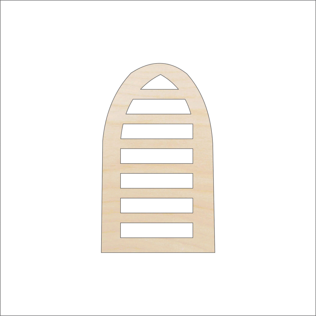 Window Wood Craft Shape - Laser Cut Baltic Birch Unfinished DIY Wood Art Supplies BLD113 - The Wood Shape Store