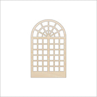 Window Wood Craft Shape - Laser Cut Baltic Birch Unfinished DIY Wood Art Supplies BLD87 - The Wood Shape Store
