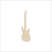 Guitar Wood Craft Shape - Laser Cut Baltic Birch Unfinished DIY Wood Art Supplies MSC29 - The Wood Shape Store