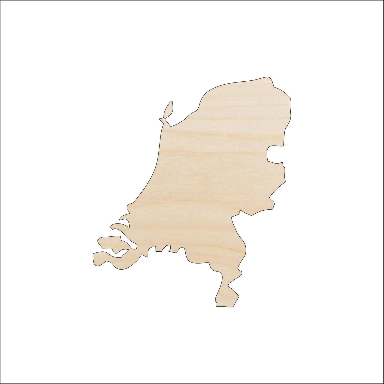 Netherlands Wood Craft Shape - Laser Cut Baltic Birch Unfinished DIY Wood Art Supplies WLD74 - The Wood Shape Store
