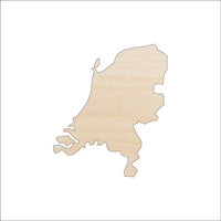 Netherlands Wood Craft Shape - Laser Cut Baltic Birch Unfinished DIY Wood Art Supplies WLD74 - The Wood Shape Store