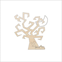 Haunted Tree Wood Craft Shape - Laser Cut Baltic Birch Unfinished DIY Wood Art Supplies FAL46 - The Wood Shape Store