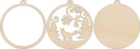 Fox 3D Laser Cut Ornament – Baltic Birch Wood Craft Supplies | DIY Wood Ornament Kit AN1 - The Wood Shape Store