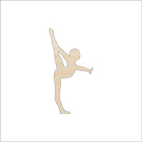 Gymnast Wood Craft Shape - Laser Cut Baltic Birch Unfinished DIY Wood Art Supplies SPT52 - The Wood Shape Store