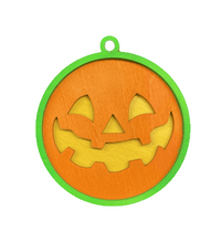 Pumpkin 3D Laser Cut Ornament – Baltic Birch Wood Craft Supplies | DIY Wood Ornament Kit HA24 - The Wood Shape Store