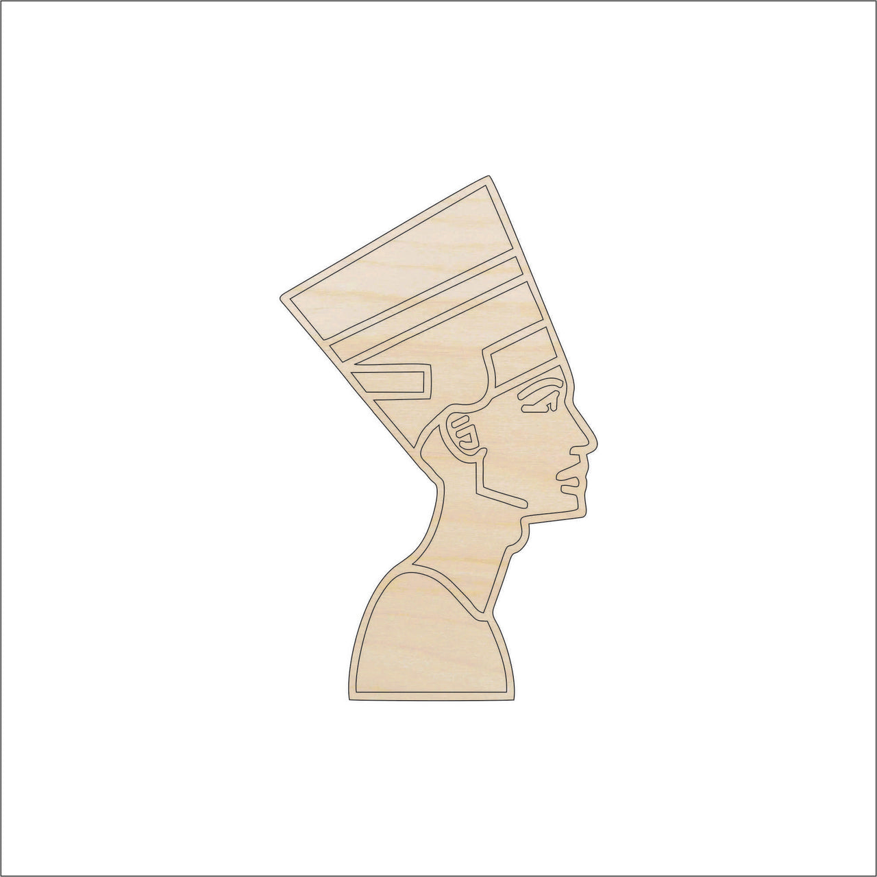 Egyptian Wood Craft Shape - Laser Cut Baltic Birch Unfinished DIY Wood Art Supplies WLD39 - The Wood Shape Store