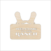 Ranch Wood Craft Shape - Laser Cut Baltic Birch Unfinished DIY Wood Art Supplies SGN44 - The Wood Shape Store