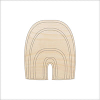 Rainbow Wood Craft Shape - Laser Cut Baltic Birch Unfinished DIY Wood Art Supplies 86 - The Wood Shape Store