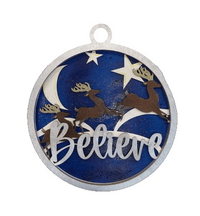 Deer 3D Laser Cut Ornament – Baltic Birch Wood Craft Supplies | DIY Wood Ornament Kit AN7 - The Wood Shape Store
