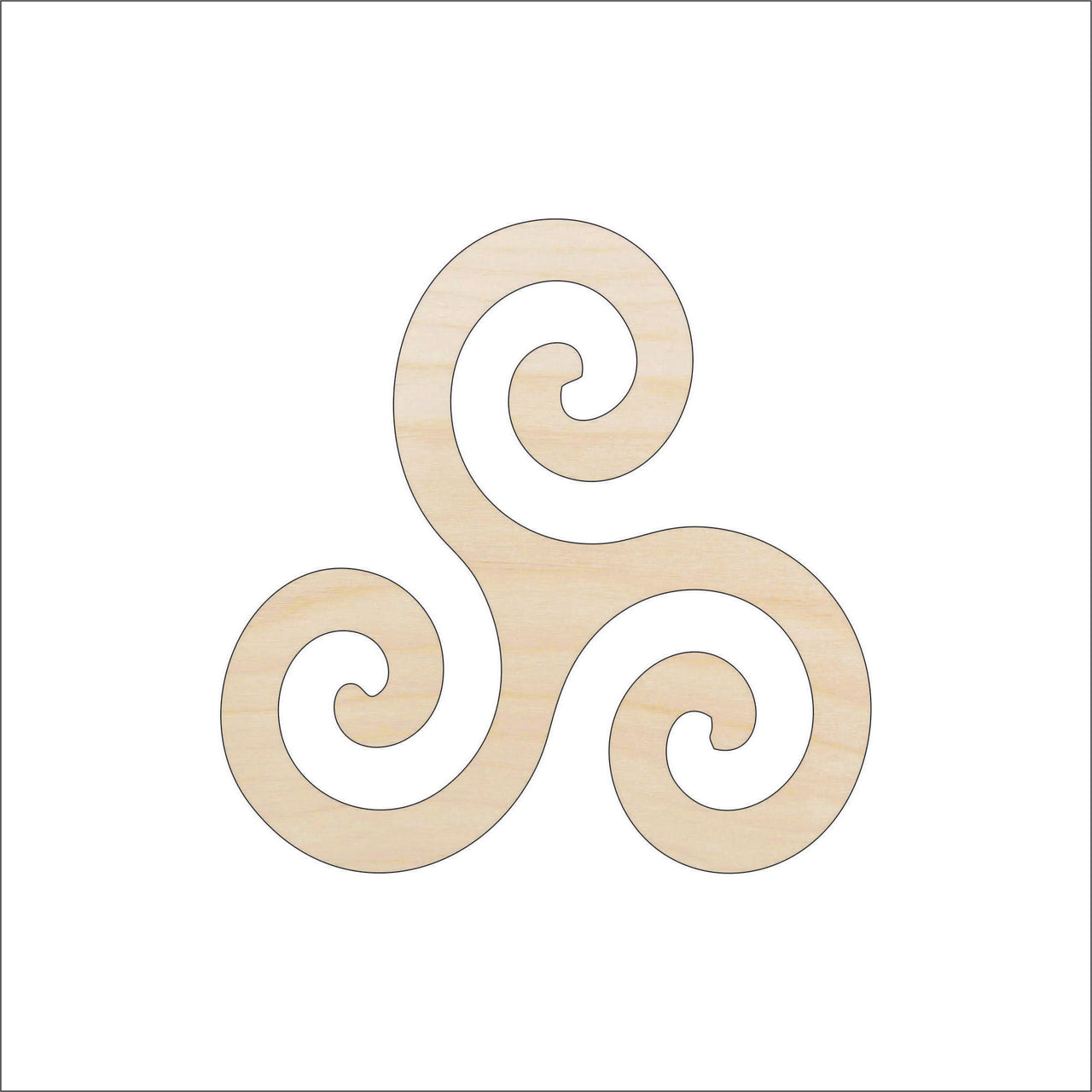 Design Wood Craft Shape - Laser Cut Baltic Birch Unfinished DIY Wood Art Supplies DSN18 - The Wood Shape Store