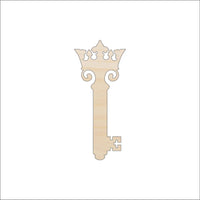 Key Wood Craft Shape - Laser Cut Baltic Birch Unfinished DIY Wood Art Supplies KEY19 - The Wood Shape Store