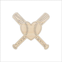 Baseball Bat Wood Craft Shape – Laser Cut Baltic Birch Unfinished DIY Wood Art Supplies SPT658 - The Wood Shape Store