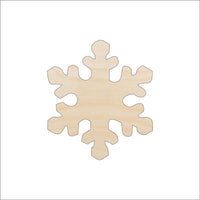 Snowflake Wood Craft Shape - Laser Cut Baltic Birch Unfinished DIY Wood Art Supplies SNW11 - The Wood Shape Store