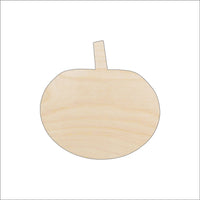 Pumpkin Wood Craft Shape - Laser Cut Baltic Birch Unfinished DIY Wood Art Supplies FAL87 - The Wood Shape Store