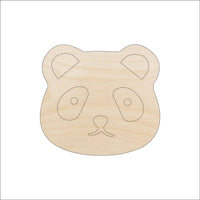 Panda Bear Wood Craft Shape – Laser Cut Baltic Birch Unfinished DIY Wood Art Supplies BER37 - The Wood Shape Store