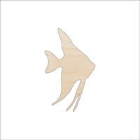Angelfish Wood Craft Shape - Laser Cut Baltic Birch Unfinished DIY Wood Art Supplies FSH27 - The Wood Shape Store