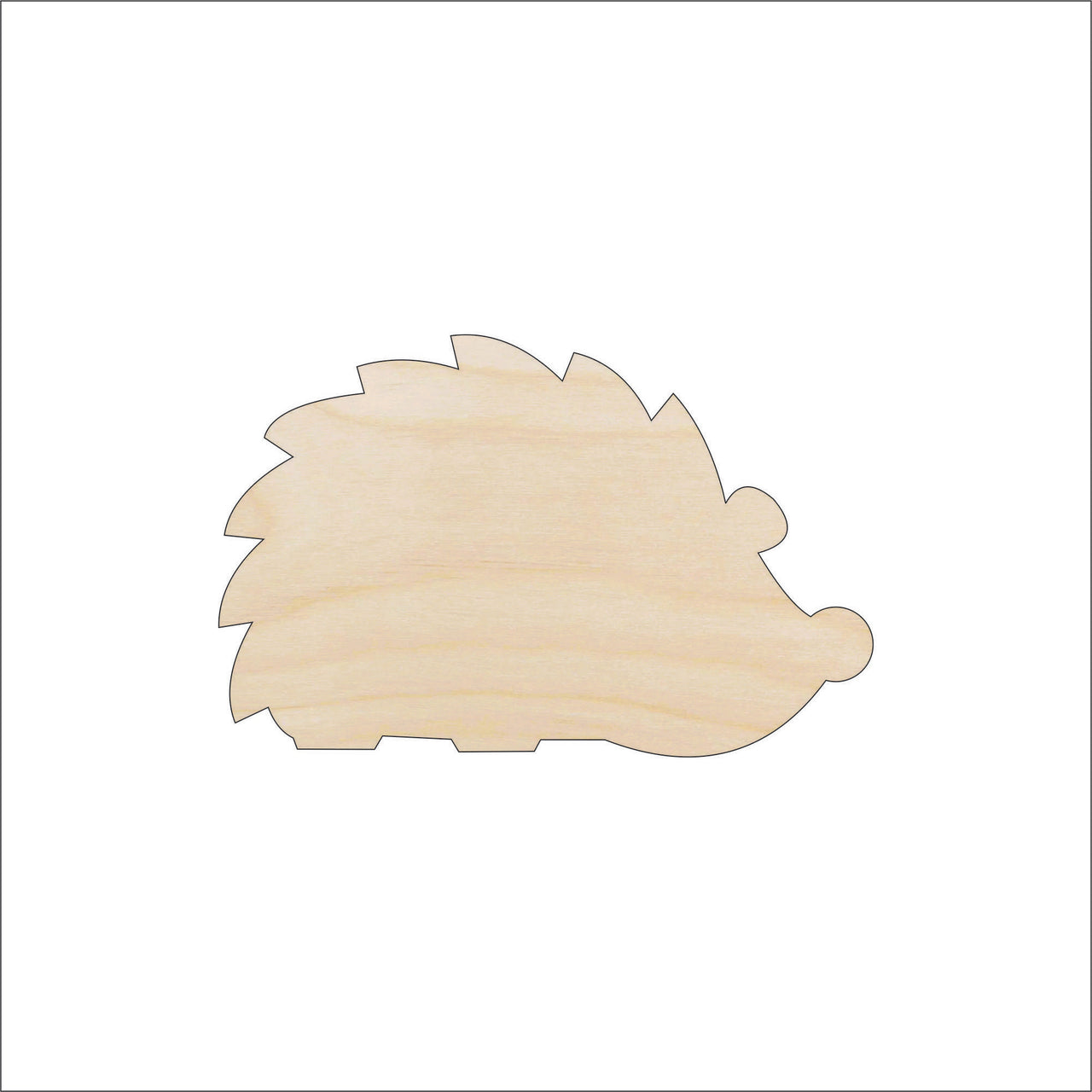 Hedgehog Wood Craft Shape – Laser Cut Baltic Birch Unfinished DIY Wood Art Supplies ANML108 - The Wood Shape Store