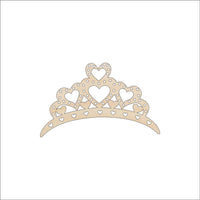 Crown Wood Craft Shape - Laser Cut Baltic Birch Unfinished DIY Wood Art Supplies CLT81 - The Wood Shape Store